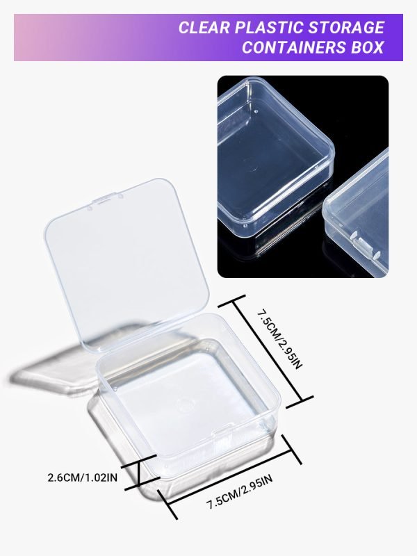 Clear Plastic Storage Containers Box - Image 2