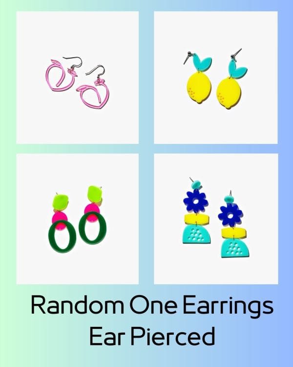 Free Gift - A pair of random acrylic earrings(Ear Pierced)