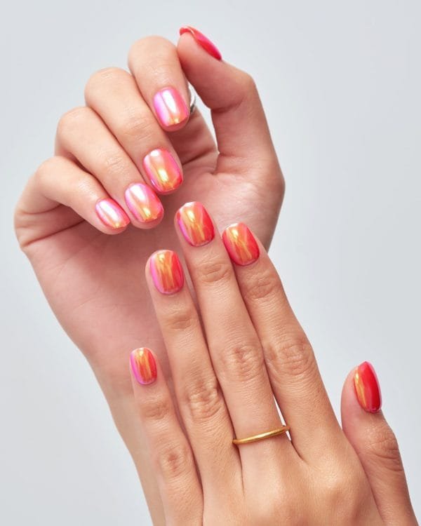 Sunset Hues(Handmade)/Short Squoval - Image 5