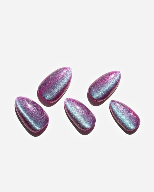 Cat Eye/Mermaid Grape(Handmade)/Short Almond