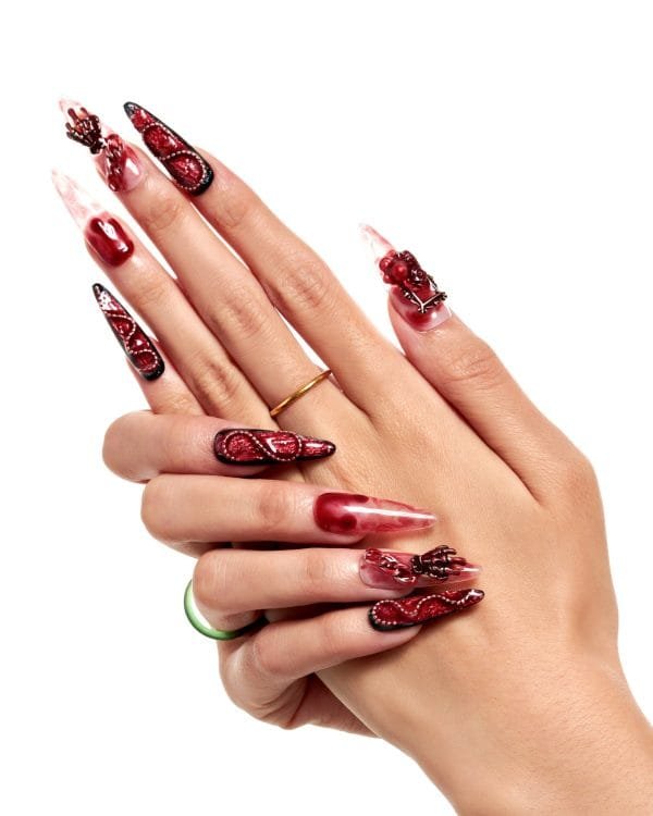 Merlot Rose(Handmade)/10 PCS - Image 9