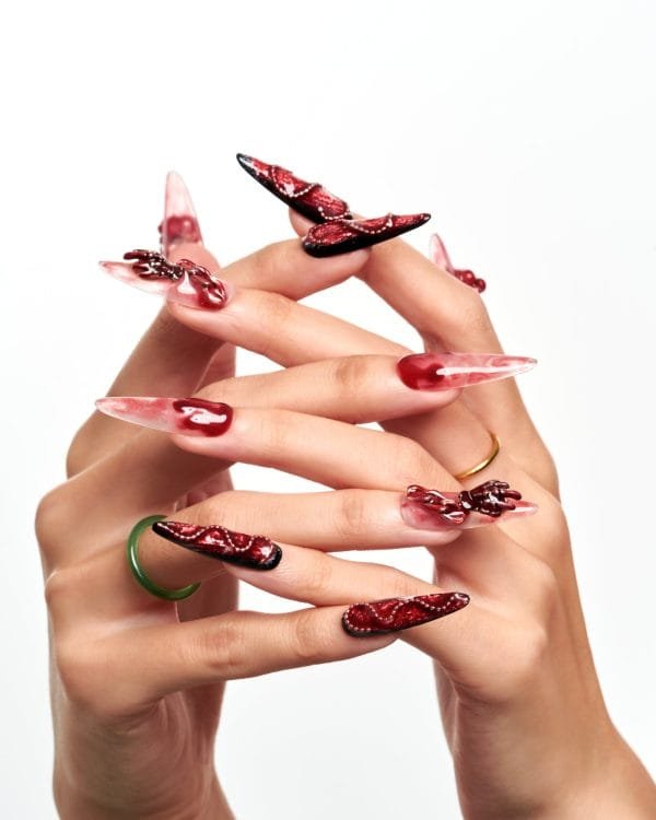 Merlot Rose(Handmade)/10 PCS - Image 3