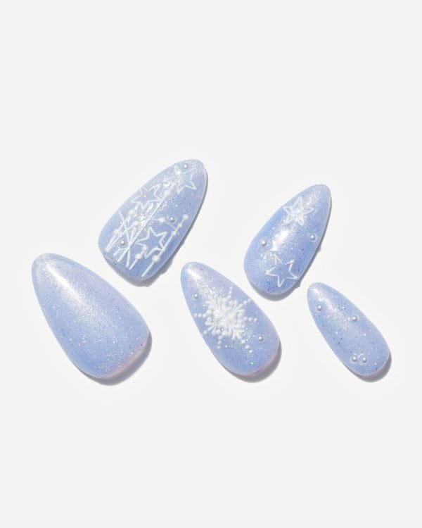 Snowflake Design Nail Sets / 5 PCS - Image 5