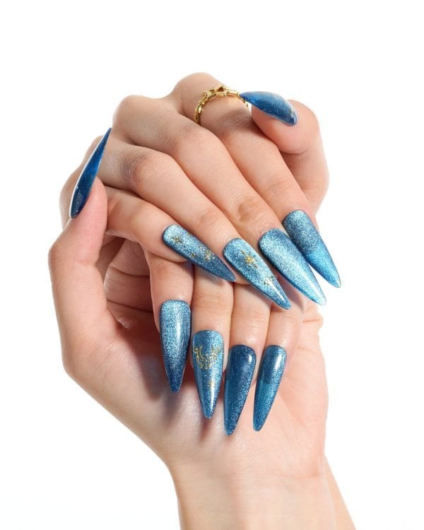 Cat Eye/Moonstone Magic(Handmade)/ Long Stiletto - Image 3