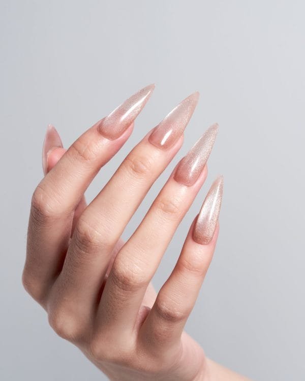Cat Eye/Rhodonite (Handmade)/Long Stiletto - Image 5