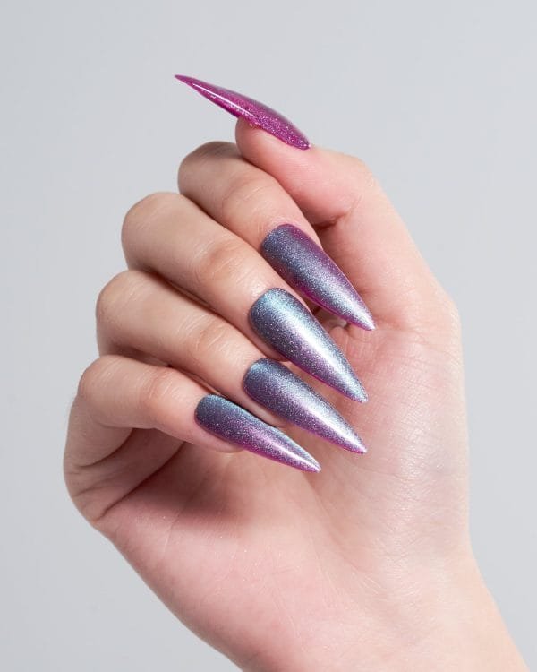 Cat Eye/Mermaid Grape(Handmade)/Long Stiletto - Image 3