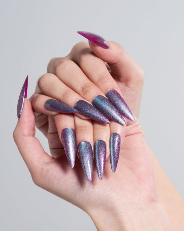 Cat Eye/Mermaid Grape(Handmade)/Long Stiletto - Image 7