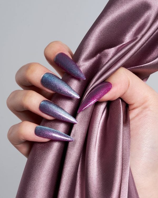 Cat Eye/Mermaid Grape(Handmade)/Long Stiletto - Image 2