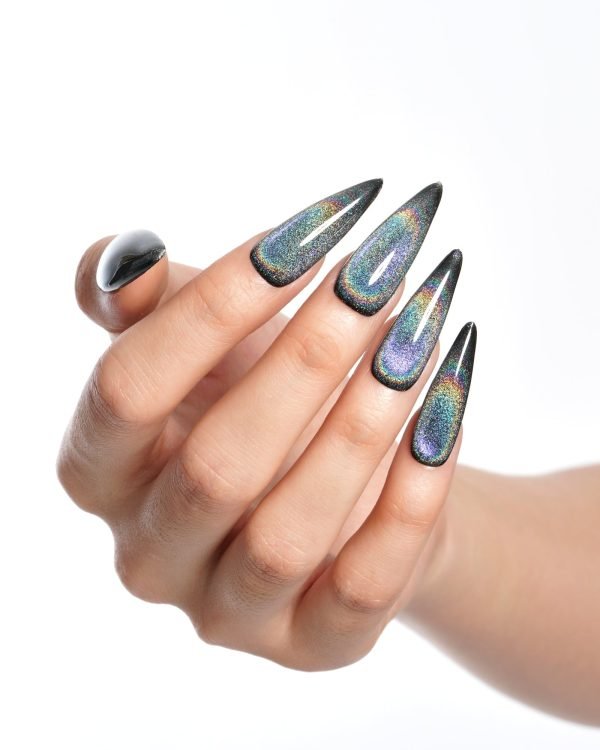 Cat Eye Nail Sets Long Stiletto/ 5 PCS - Image 6