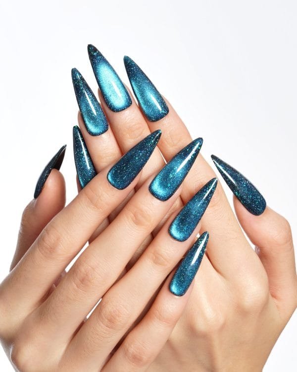 Cat Eye/Sapphire B(Handmade)/Long Stiletto - Image 6