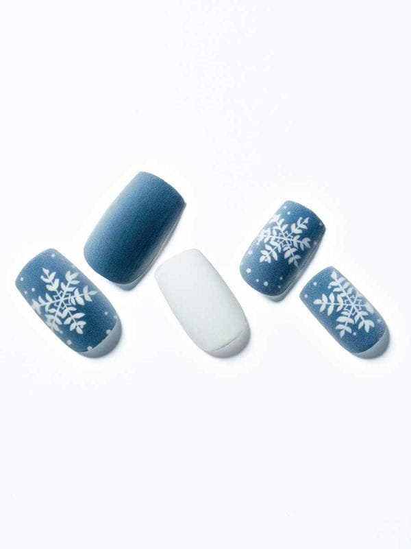 Christmas Blue Snowflakes/Square